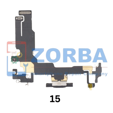Charging Connector Flex Cable / PCB Board Replacement for Apple iPhone 15